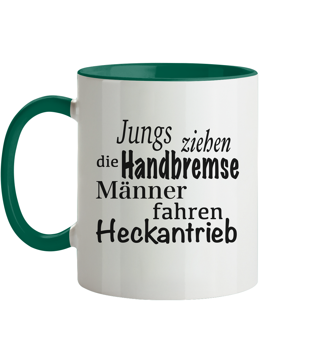 Heckantrieb - Tasse zweifarbig