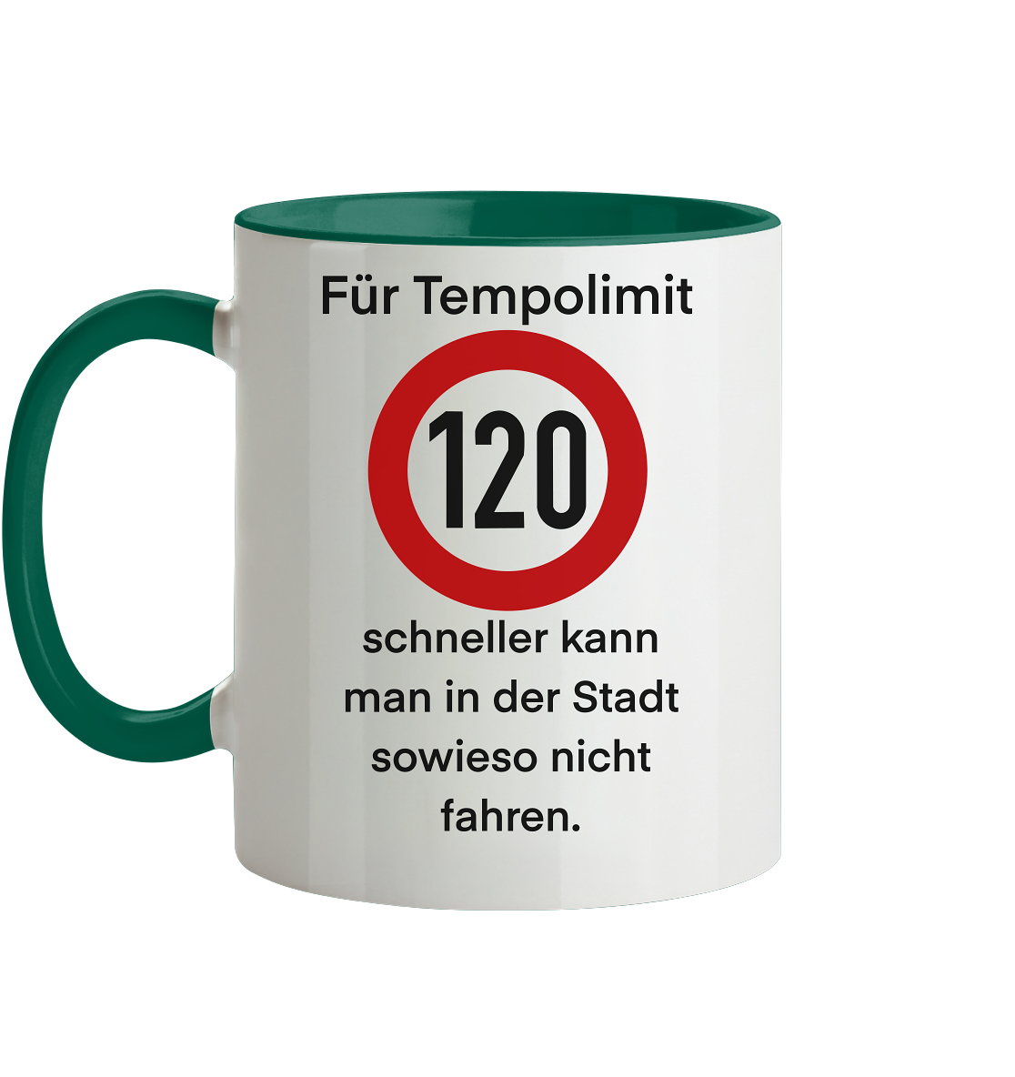 Tempolimit - Tasse zweifarbig