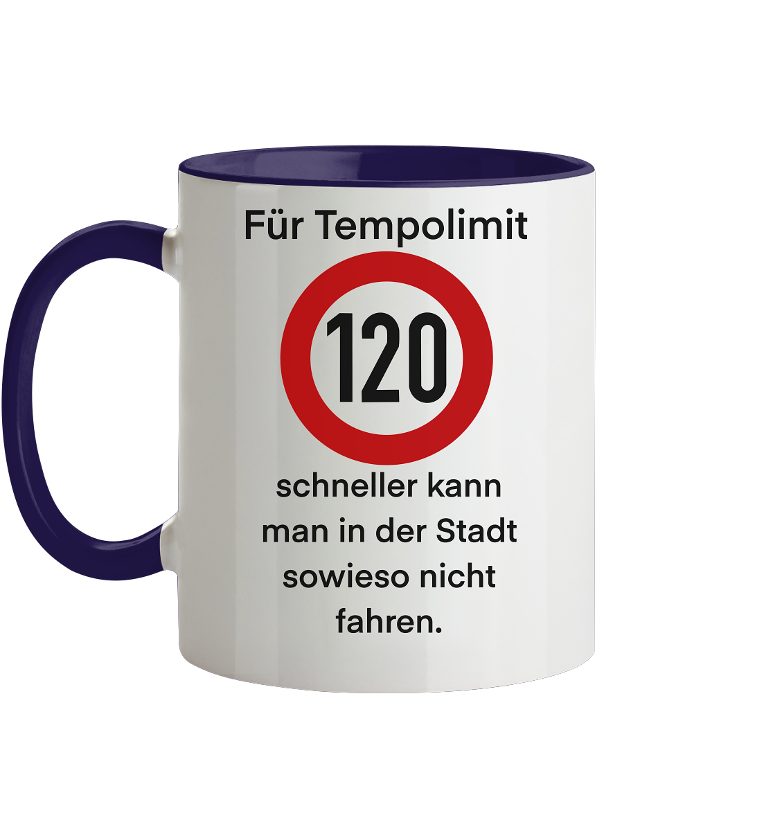 Tempolimit - Tasse zweifarbig