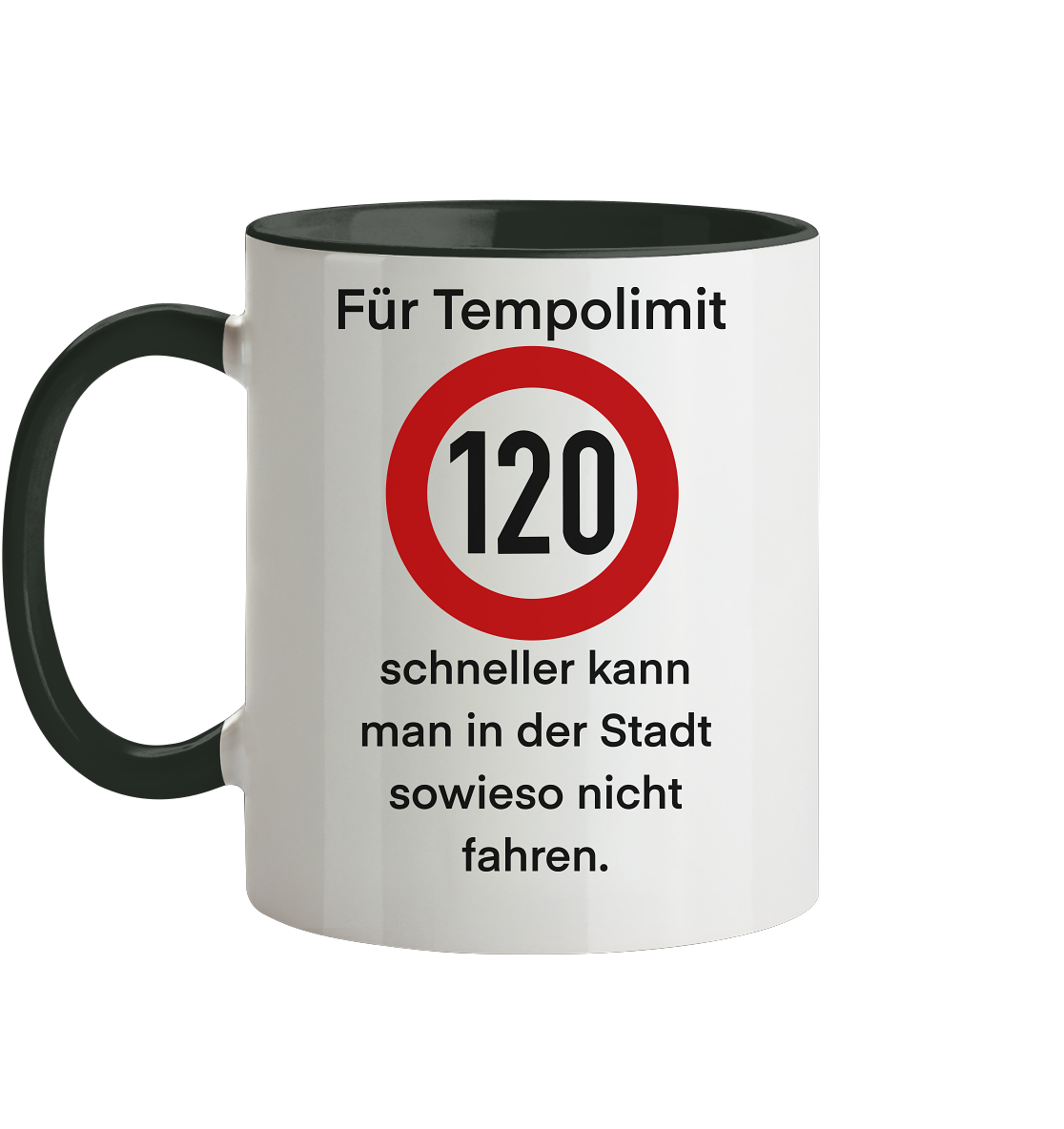Tempolimit - Tasse zweifarbig