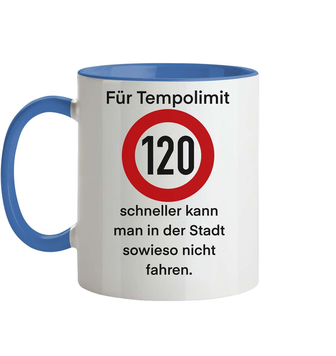 Tempolimit - Tasse zweifarbig