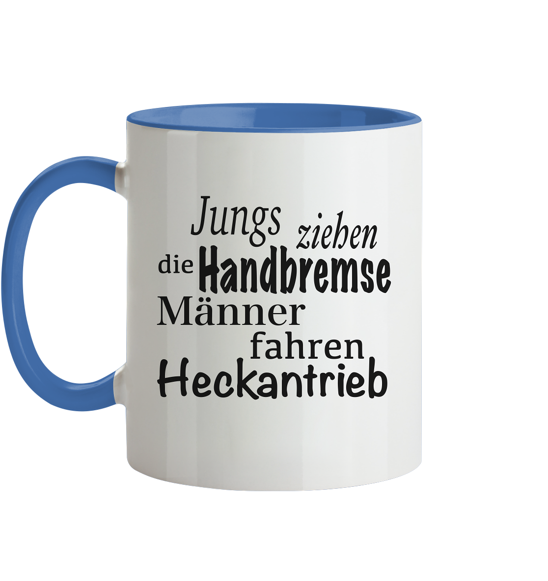 Heckantrieb - Tasse zweifarbig