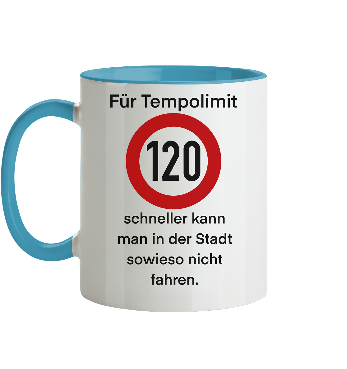 Tempolimit - Tasse zweifarbig