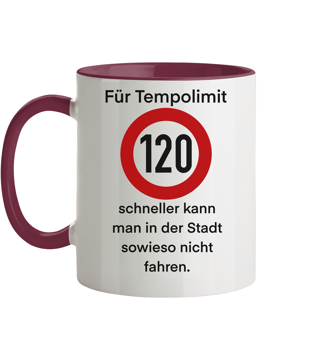 Tempolimit - Tasse zweifarbig