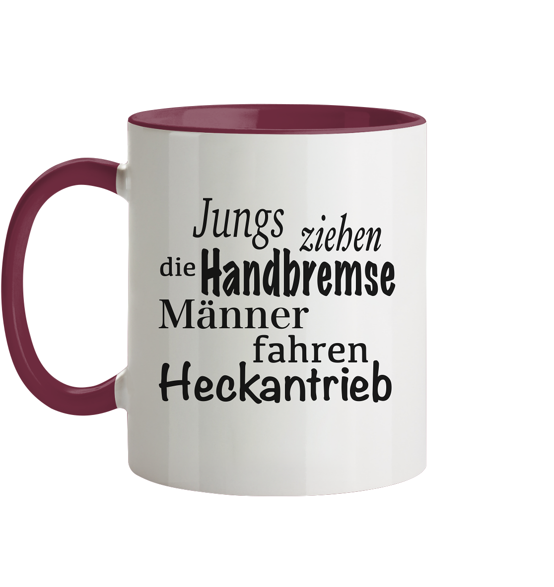 Heckantrieb - Tasse zweifarbig