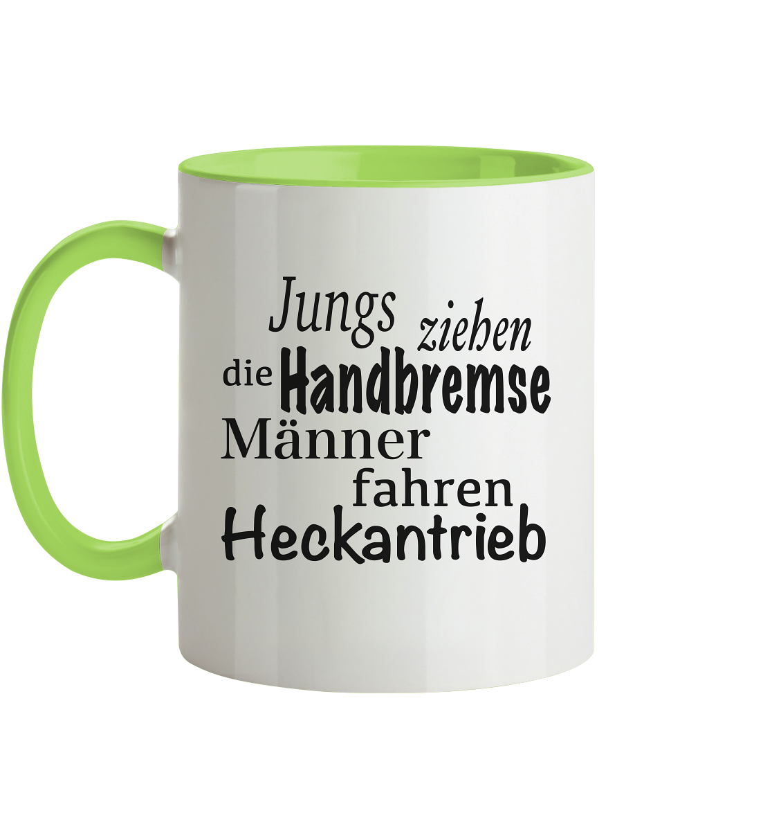 Heckantrieb - Tasse zweifarbig
