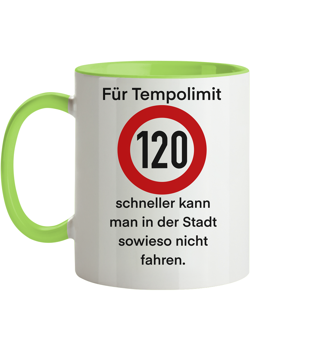Tempolimit - Tasse zweifarbig