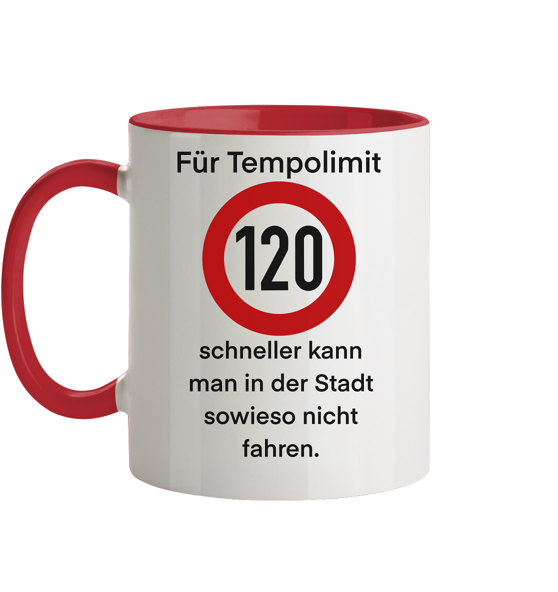 Tempolimit - Tasse zweifarbig