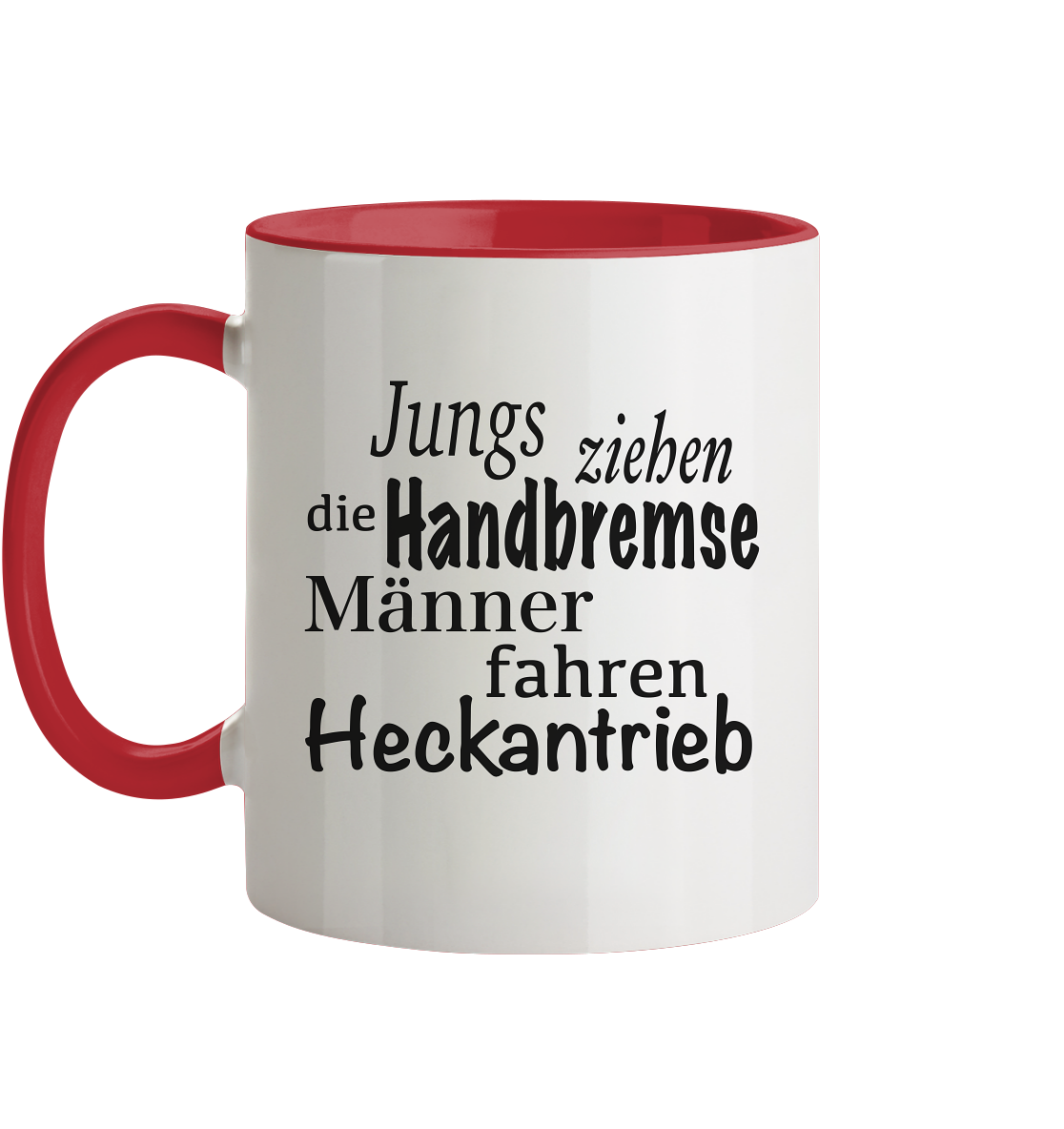 Heckantrieb - Tasse zweifarbig