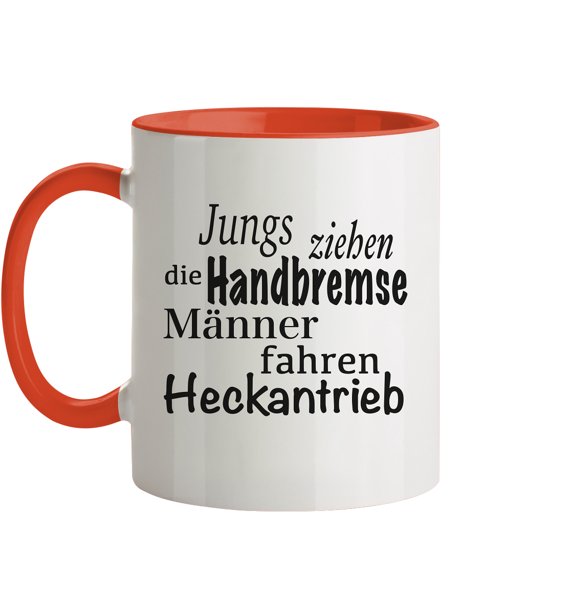 Heckantrieb - Tasse zweifarbig