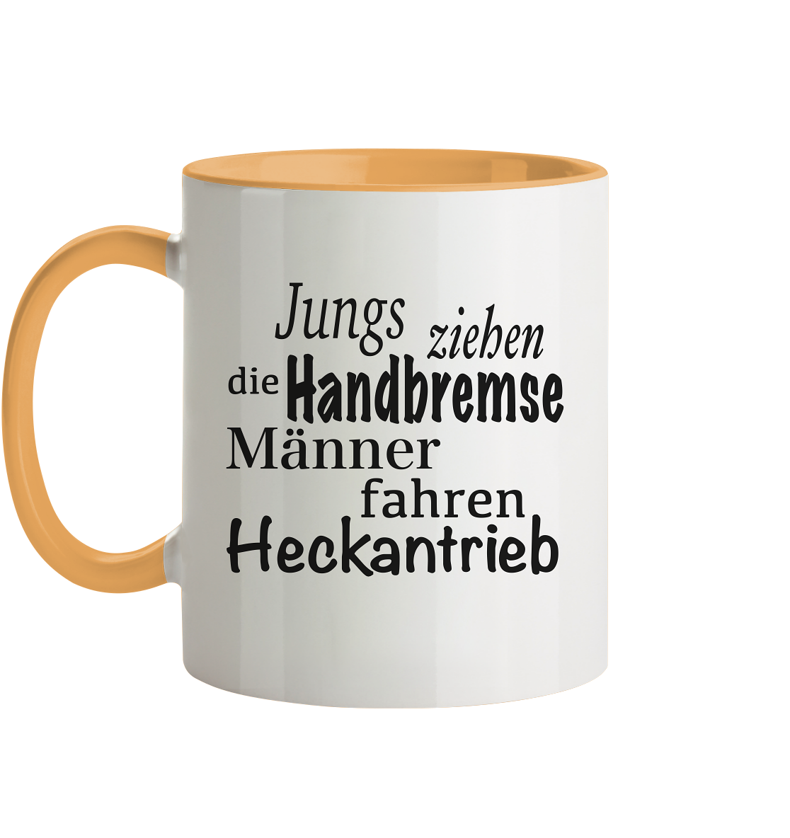 Heckantrieb - Tasse zweifarbig