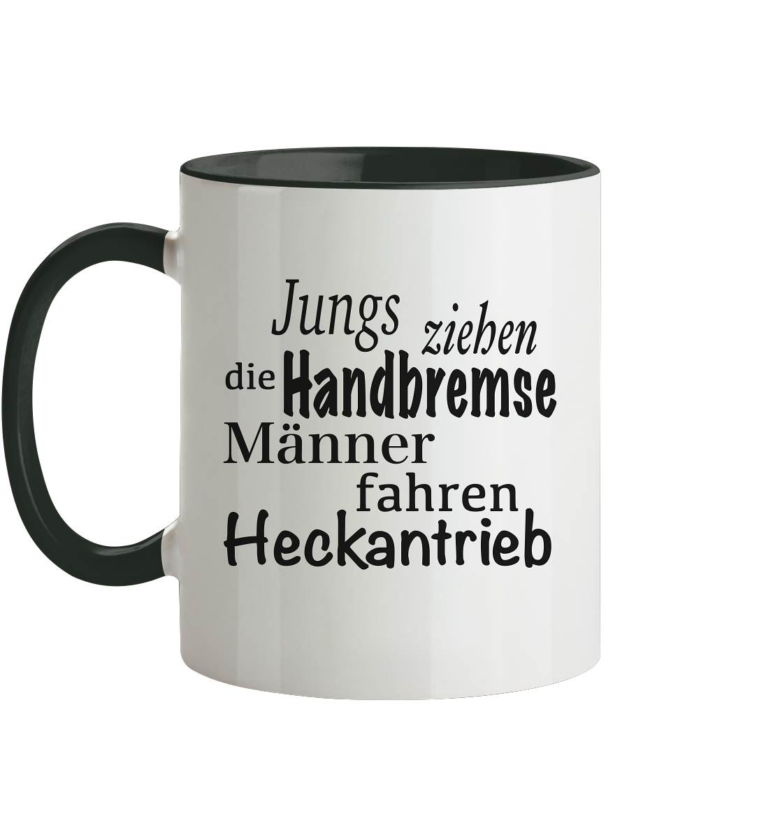Heckantrieb - Tasse zweifarbig