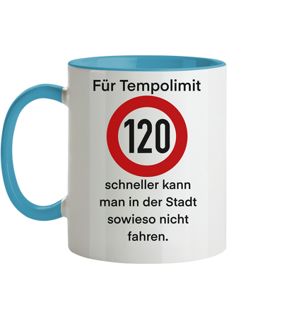 Tempolimit - Tasse zweifarbig
