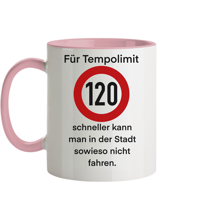 Tempolimit - Tasse zweifarbig