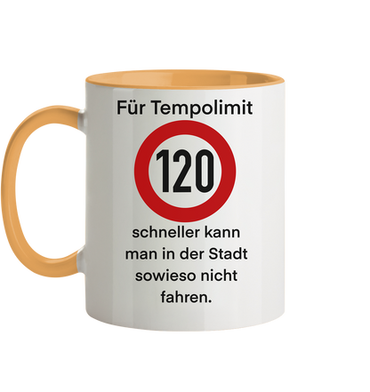 Tempolimit - Tasse zweifarbig