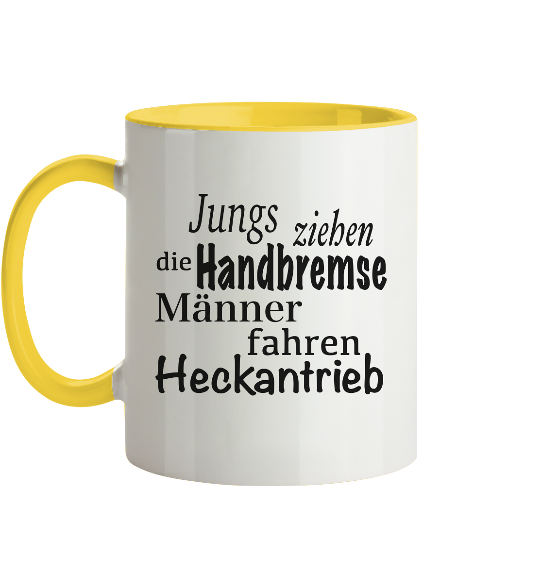 Heckantrieb - Tasse zweifarbig
