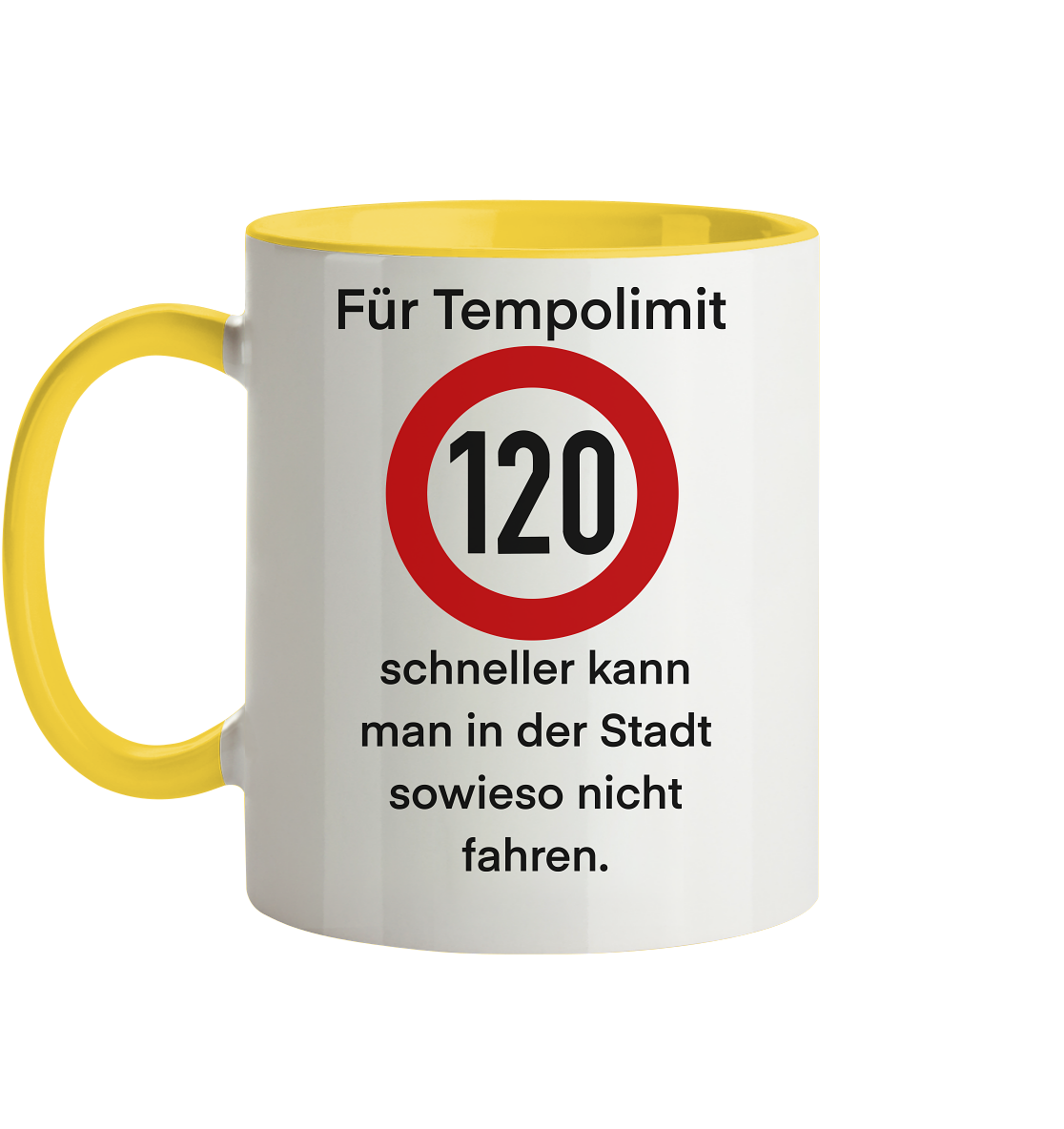Tempolimit - Tasse zweifarbig
